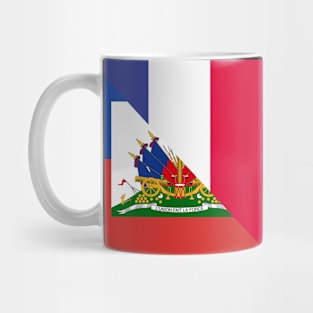 Haitian French Flag Half Haiti France Mug